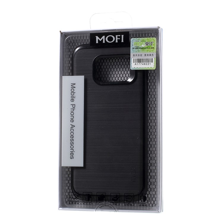 MOFI Brushed Hybrid Case for Samsung Galaxy S7 edge SM-G935 (TPU Back + PC Rim) - Black-8