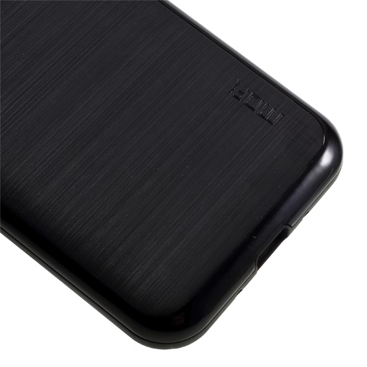 MOFI Brushed Cell Phone Case for Samsung Galaxy J3 (2016) / J3 (TPU + PC) - Black-5