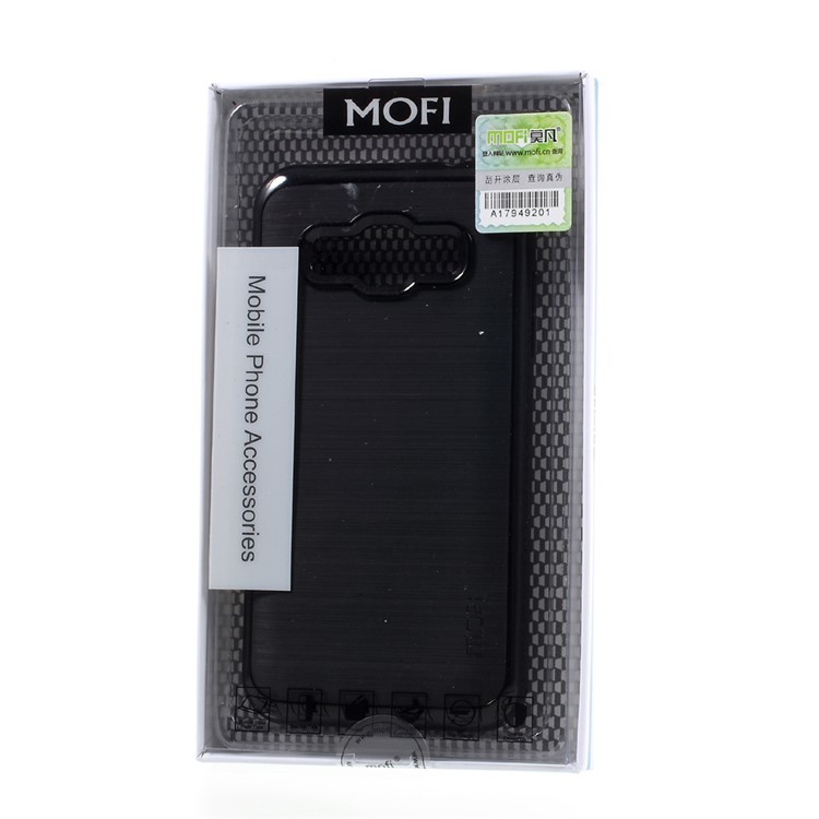 MOFI Brushed Cell Phone Case for Samsung Galaxy J3 (2016) / J3 (TPU + PC) - Black-7