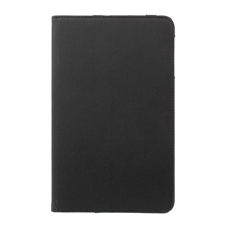 For Samsung Galaxy Tab A 10.1 (2016) T580 T585 Rotary Stand Smart Leather Case Cloth Skin - Black-2