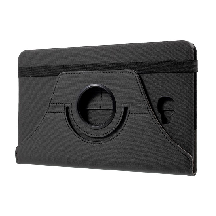 For Samsung Galaxy Tab A 10.1 (2016) T580 T585 Rotary Stand Smart Leather Case Cloth Skin - Black-4