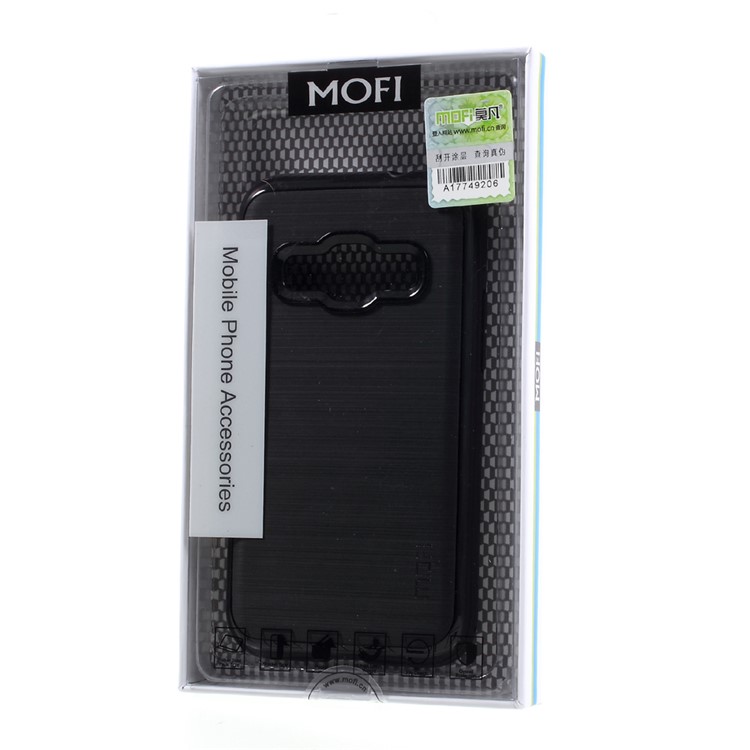 MOFI Brushed Phone Case for Samsung Galaxy J1 (2016) J120 (TPU + PC Rim) - Black-7