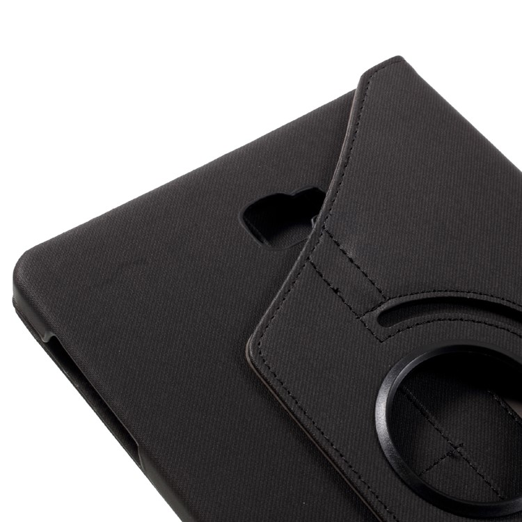 Cloth Skin Rotary Stand Smart Leather Case for Samsung Galaxy Tab A 10.1 (2016) with S Pen P580 P585 - Black-10