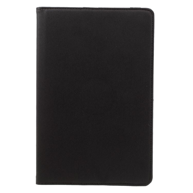 Cloth Skin Rotary Stand Smart Leather Case for Samsung Galaxy Tab A 10.1 (2016) with S Pen P580 P585 - Black-2