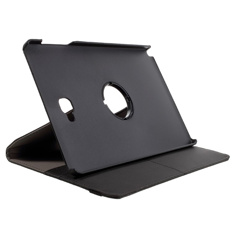 Cloth Skin Rotary Stand Smart Leather Case for Samsung Galaxy Tab A 10.1 (2016) with S Pen P580 P585 - Black-5