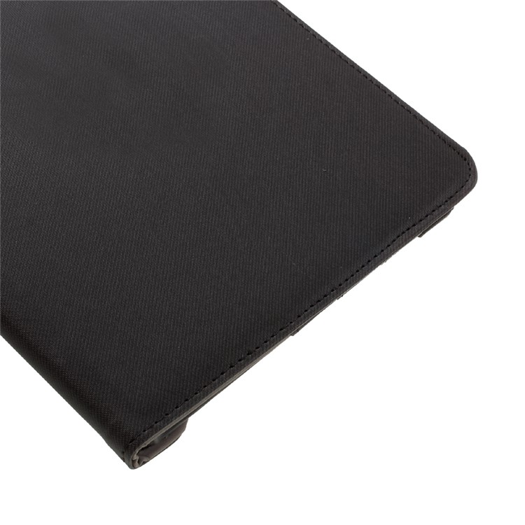 Cloth Skin Rotary Stand Smart Leather Case for Samsung Galaxy Tab A 10.1 (2016) with S Pen P580 P585 - Black-9