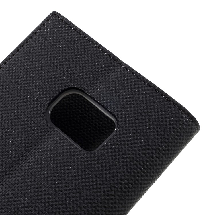 MERCURY GOOSPERY for Samsung Galaxy S7 G930 Milano Diary Leather Case Cover - Black-8