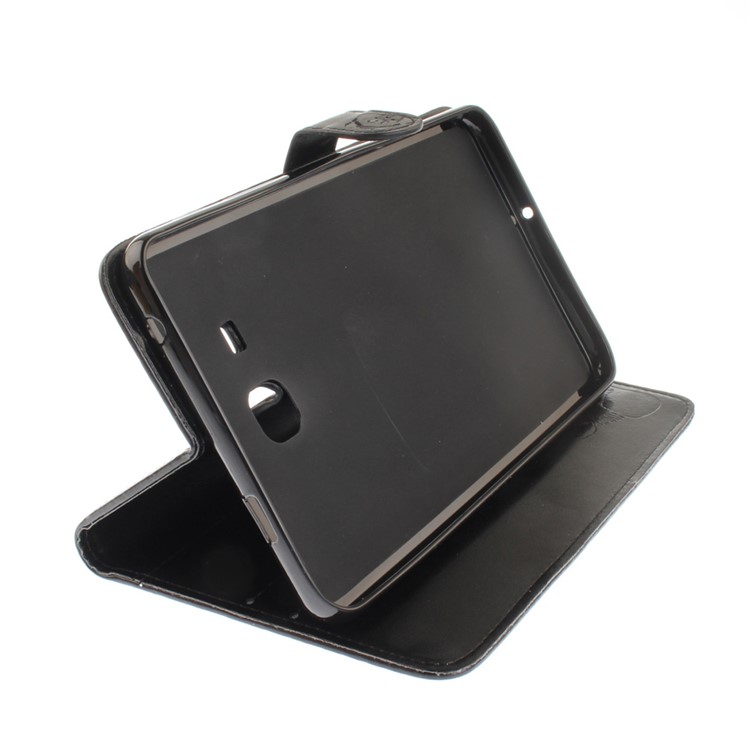 Imprinted Panda Wallet Stand Smart Leather Case for Samsung Galaxy Tab A 7.0 T280 T285 - Black-6