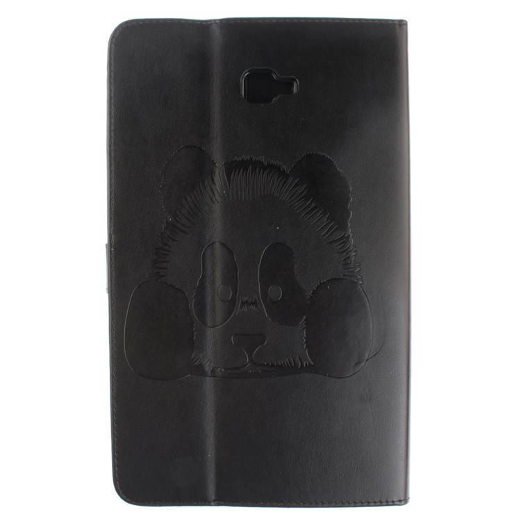Imprinted Panda Leather Wallet Stand Case for Samsung Galaxy Tab A 10.1 (2016) T580 T585 - Black-3