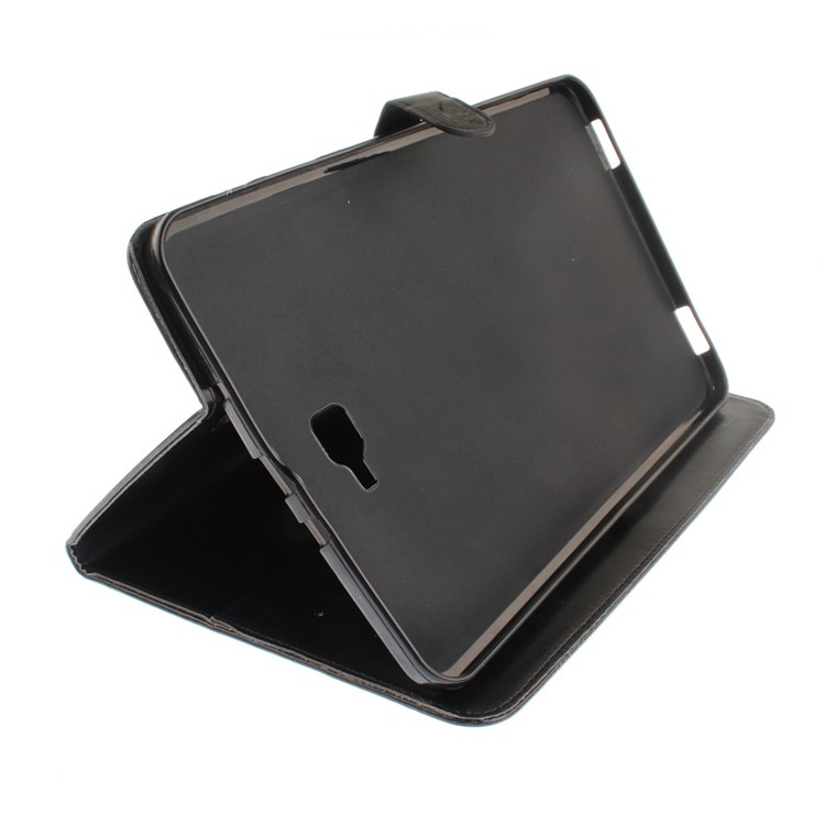 Imprinted Panda Leather Wallet Stand Case for Samsung Galaxy Tab A 10.1 (2016) T580 T585 - Black-6