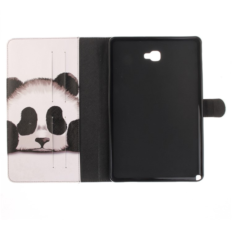 Patterned Wallet Leather Case for Samsung Galaxy Tab A 10.1 (2016) with S Pen P580 P585 - Panda-10
