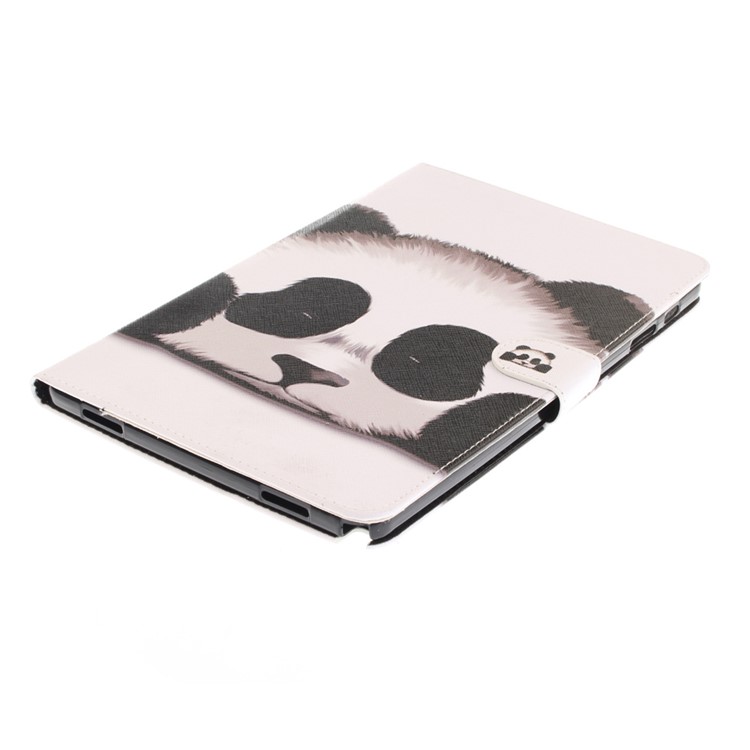 Patterned Wallet Leather Case for Samsung Galaxy Tab A 10.1 (2016) with S Pen P580 P585 - Panda-4