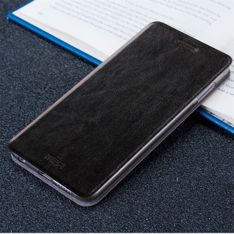 MOFI Rui Series Leather Stand Cell Phone Case for Samsung Galaxy A8 (2016) - Black-2