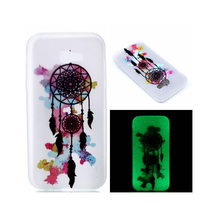 Noctilucent Patterned TPU Phone Case for Samsung Galaxy A3 (2017) - Watercolor Dreamcatcher-1