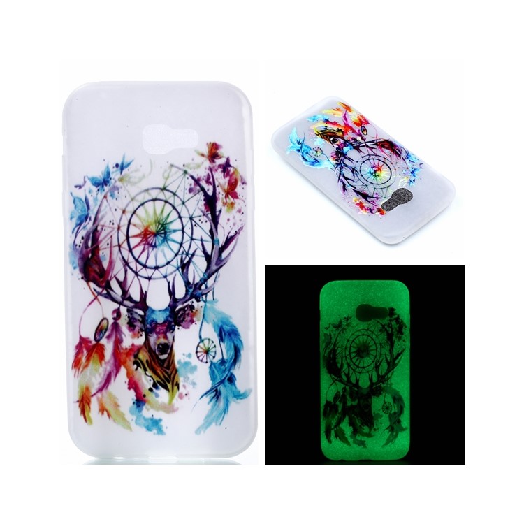 

Noctilucent Patterned TPU Mobile Cover for Samsung Galaxy A3 (2017) - Dreamcatcher and Butterflies