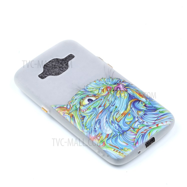 Noctilucent Glow Back Soft TPU Cover for Samsung Galaxy J2 / J2 Pro (2016) - Colorized Animal Pattern-4