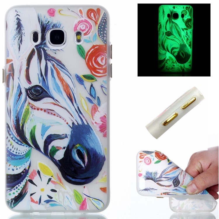 Luminous Glow TPU Case for Samsung Galaxy J5 (2016) SM-J510 - Horse Pattern Printing-1