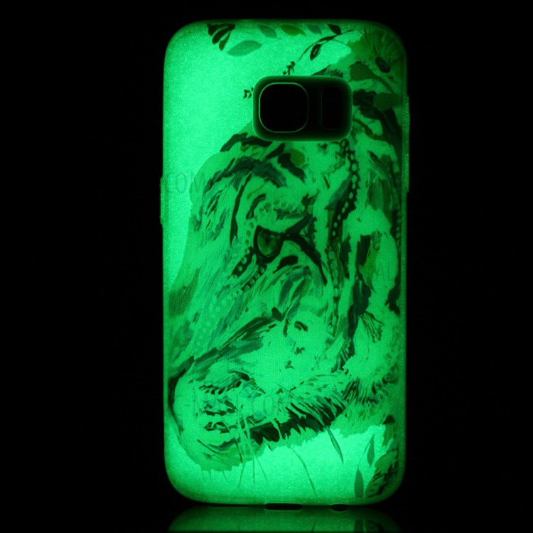 Luminous Glow TPU Case for Samsung Galaxy S7 SM-G930 - Tiger Pattern Printing-2