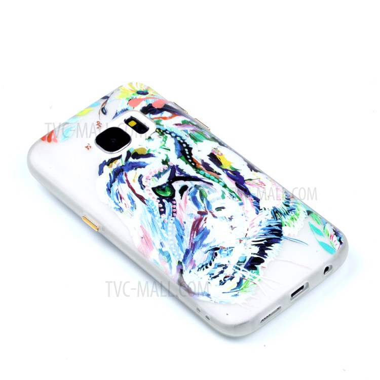Luminous Glow TPU Case for Samsung Galaxy S7 SM-G930 - Tiger Pattern Printing-4