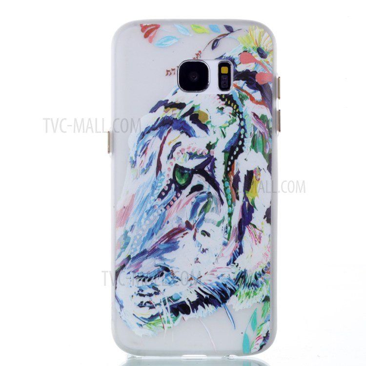 Luminous Glow TPU Case for Samsung Galaxy S7 edge SM-G935 - Tiger Pattern Printing-2
