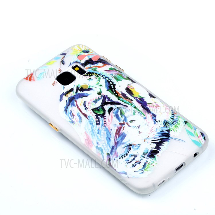 Luminous Glow TPU Case for Samsung Galaxy S7 edge SM-G935 - Tiger Pattern Printing-3