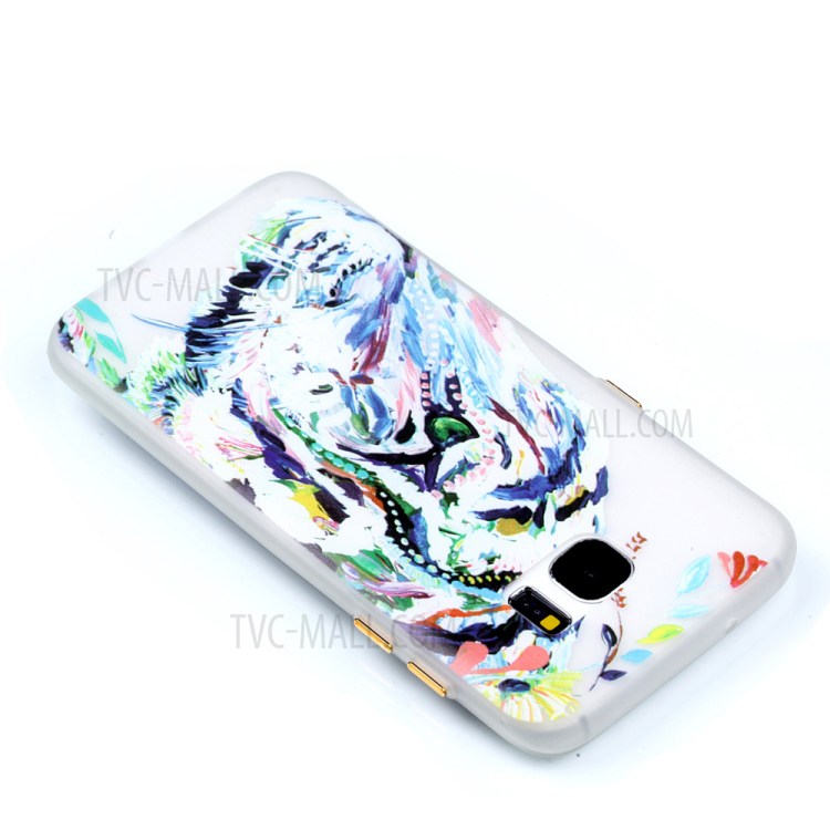 Luminous Glow TPU Case for Samsung Galaxy S7 edge SM-G935 - Tiger Pattern Printing-4