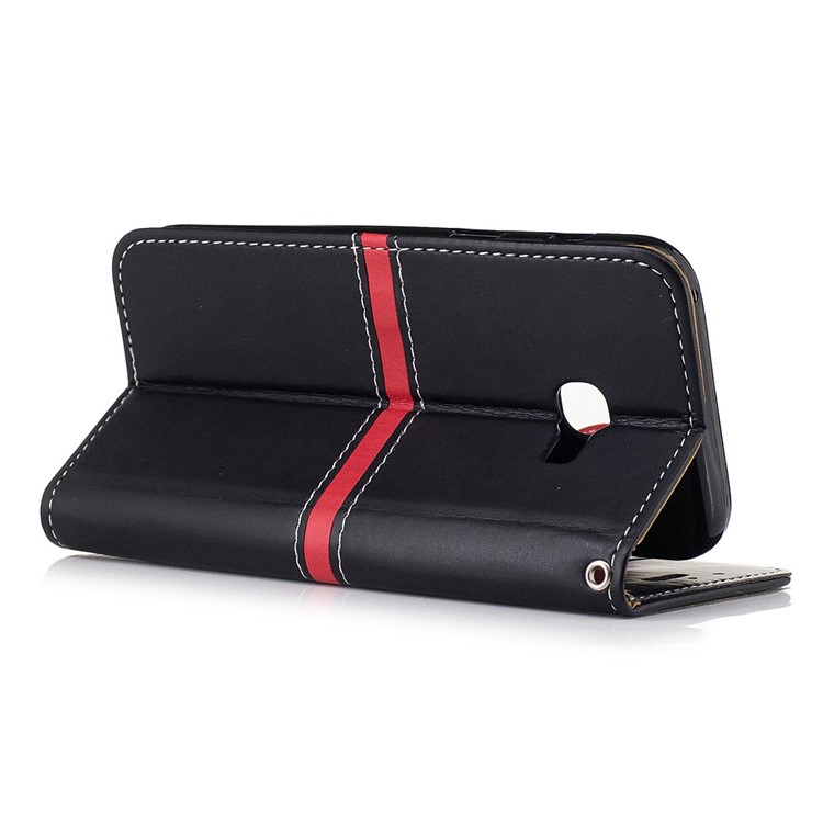 Phone Accessory Wallet Leather Stand Phone Case for Samsung Galaxy A3 (2017) - Black-3