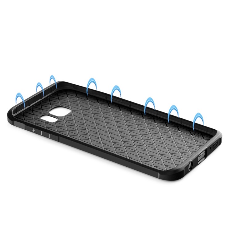 Auspicious Dragon Pattern Drop-proof Imprint TPU Cover for Samsung Galaxy S7 edge SM-G935 - Black-2