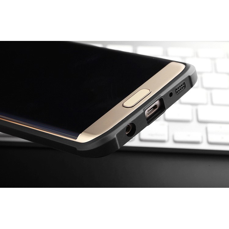 Auspicious Dragon Pattern Drop-proof Imprint TPU Cover for Samsung Galaxy S7 edge SM-G935 - Black-7