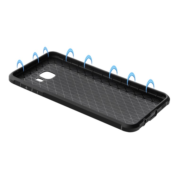 Auspicious Dragon Pattern Drop-proof Imprint TPU Protective Case for Samsung Galaxy C7 - Black-5
