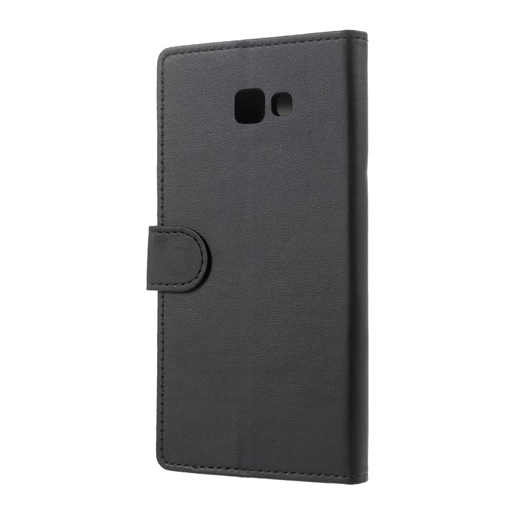 Faux Leather Stand Wallet Cell Phone Case for Samsung Galaxy A7 (2017) - Black-3