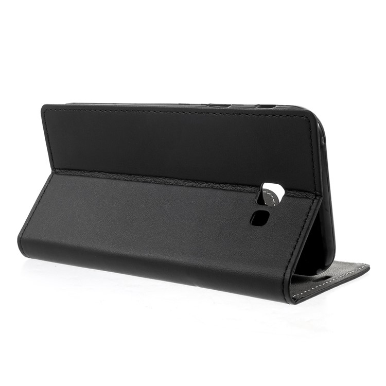 Faux Leather Stand Wallet Cell Phone Case for Samsung Galaxy A7 (2017) - Black-4