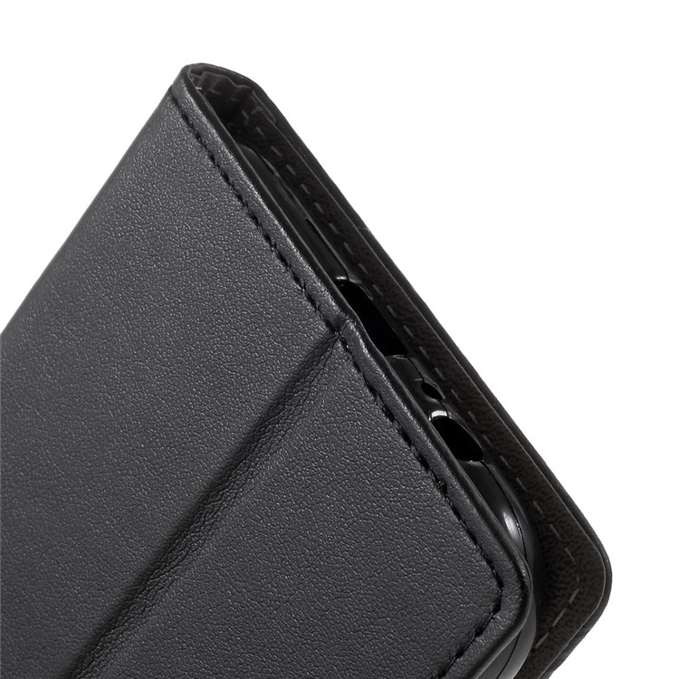 Faux Leather Stand Wallet Cell Phone Case for Samsung Galaxy A7 (2017) - Black-9