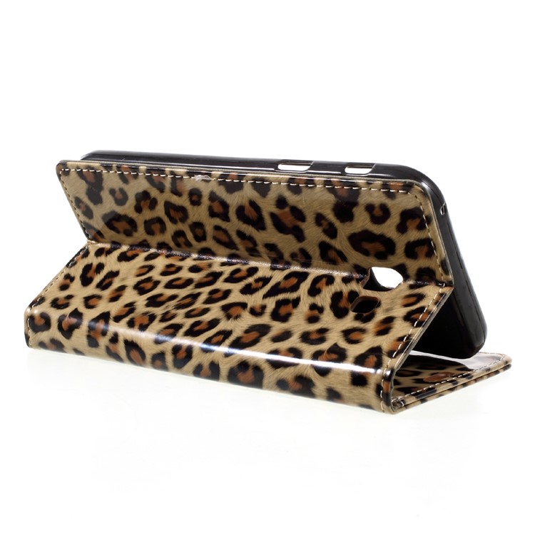 Leopard Pattern Leather Wallet Stand Case for Samsung Galaxy A7 (2017)-5