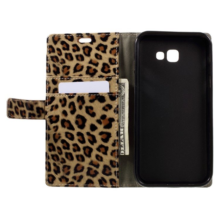 Leopard Pattern Leather Wallet Stand Case for Samsung Galaxy A7 (2017)-6