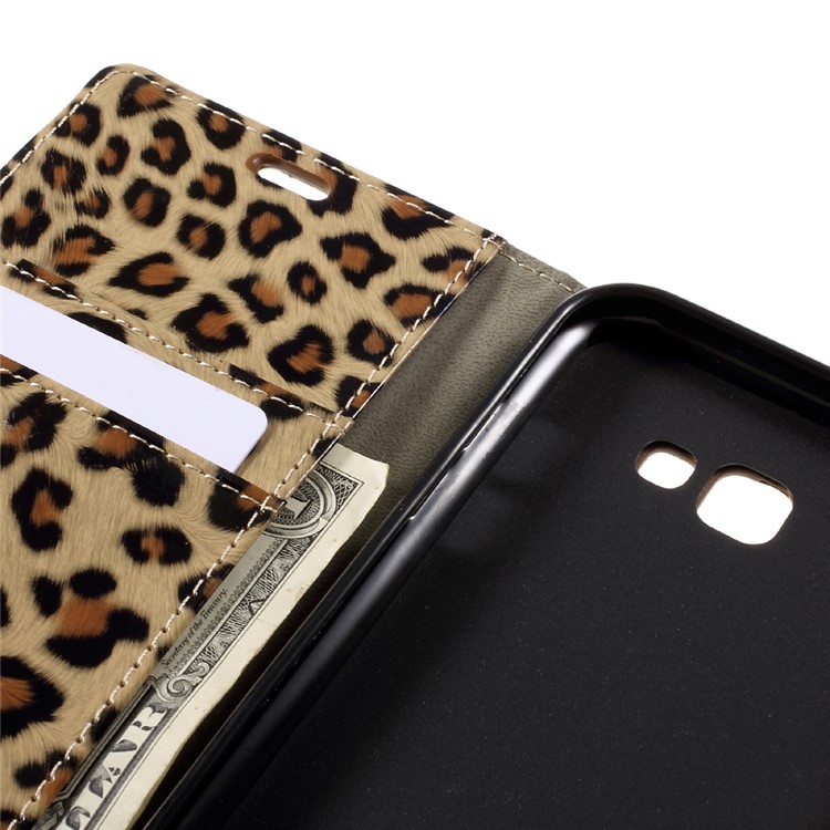 Leopard Pattern Leather Wallet Stand Case for Samsung Galaxy A7 (2017)-9