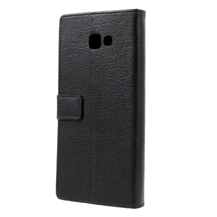 Litchi Texture PU Leather Wallet Case Cover for Samsung Galaxy A7 (2017) - Black-2