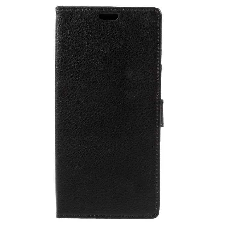 Litchi Texture PU Leather Wallet Case Cover for Samsung Galaxy A7 (2017) - Black-3