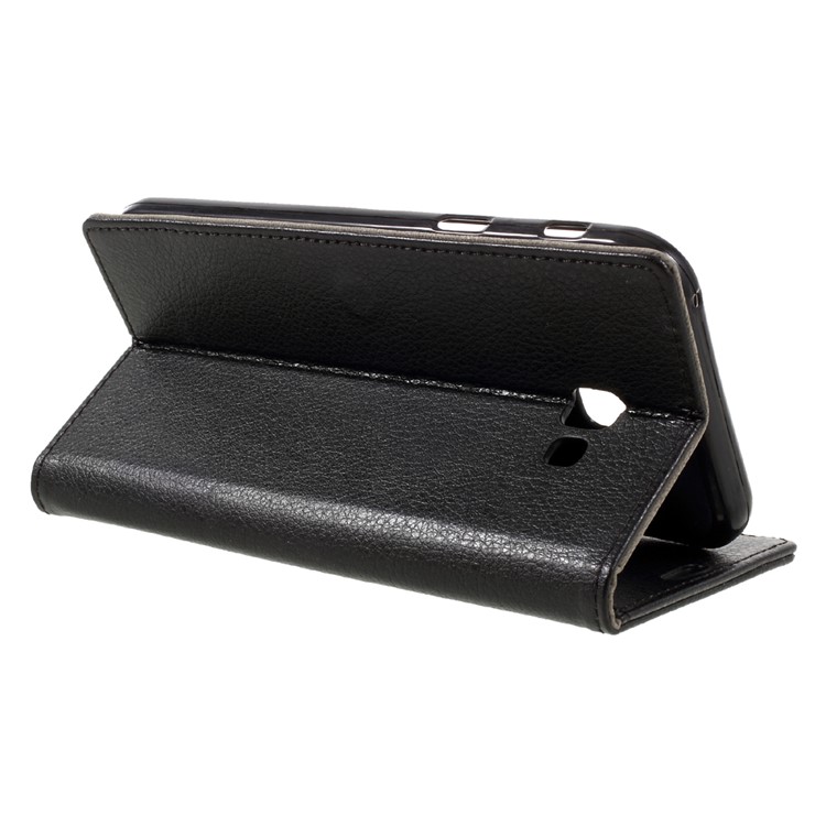 Litchi Texture PU Leather Wallet Case Cover for Samsung Galaxy A7 (2017) - Black-5
