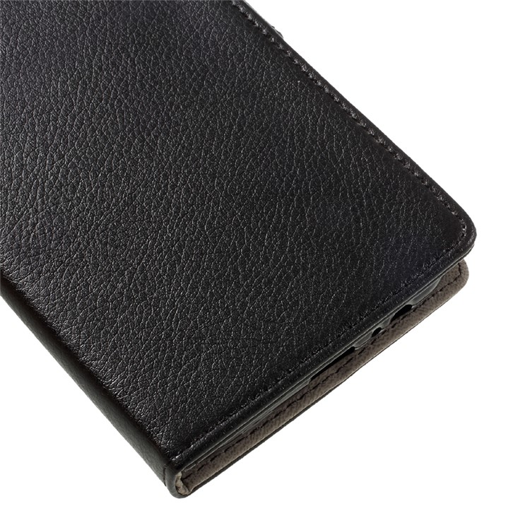 Litchi Texture PU Leather Wallet Case Cover for Samsung Galaxy A7 (2017) - Black-7
