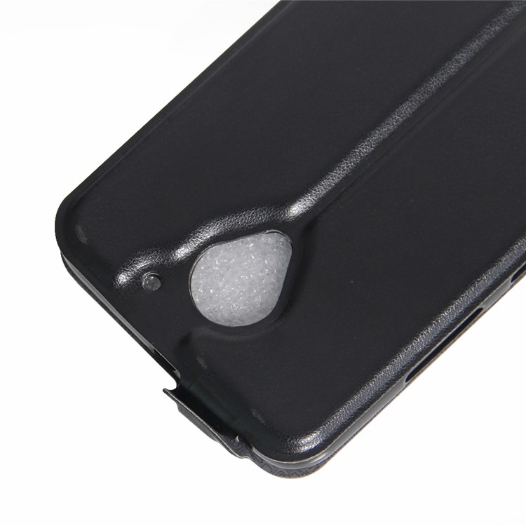 Vertical Flip Phone Case Crazy Horse Leather Cover for Lenovo Vibe C2 Power - Black-3