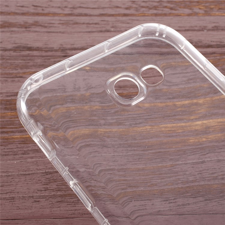 Thickened Crystal Clear TPU Mobile Phone Case for Samsung Galaxy A7 (2017) Drop Resistant-2