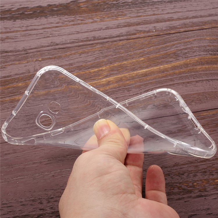 Thickened Crystal Clear TPU Mobile Phone Case for Samsung Galaxy A7 (2017) Drop Resistant-4