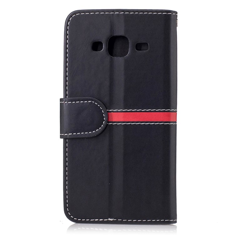 Phone Accessory Wallet Leather Stand Phone Case for Samsung Galaxy J3 (2016) / J3 - Black-2