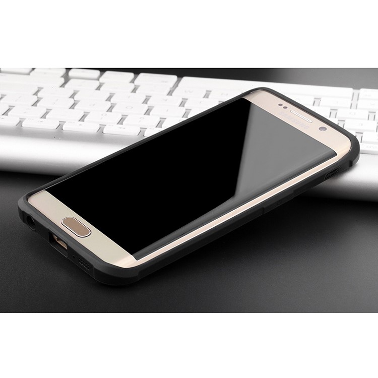 Auspicious Dragon Pattern Drop-proof Imprint TPU Case for Samsung Galaxy S6 edge SM-G925 - Black-6