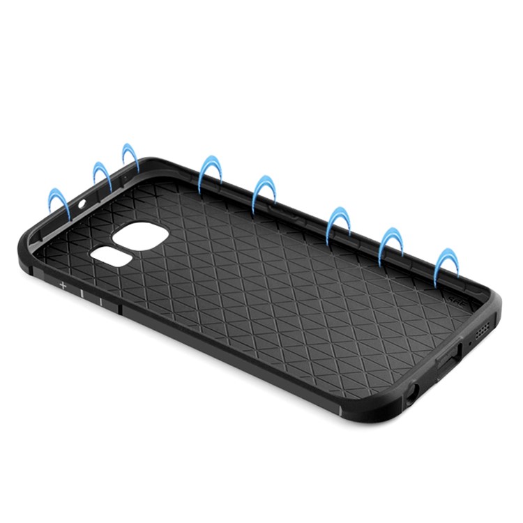 Auspicious Dragon Pattern Drop-proof Imprint TPU Case for Samsung Galaxy S6 edge SM-G925 - Black-7