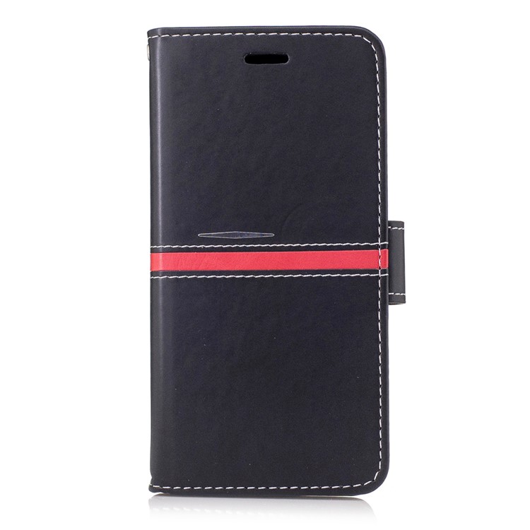 For Samsung Galaxy S7 edge SM-G935 Graceful Stitching Wallet Leather Phone Case Stand - Black-1