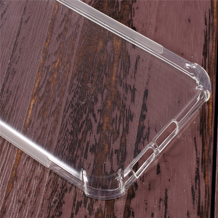Non-slip Inner Glossy Outer TPU Mobile Case for Samsung Galaxy A7 (2017) - Transparent-5
