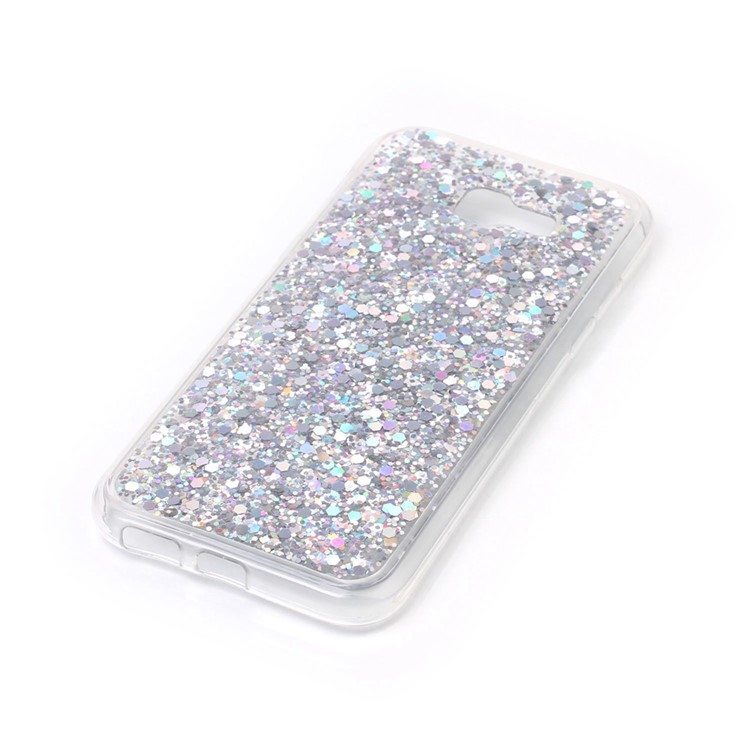 For Samsung Galaxy A5 (2017) Glittering Sequins Color Changing Acrylic TPU Mobile Phone Case - Silver-2
