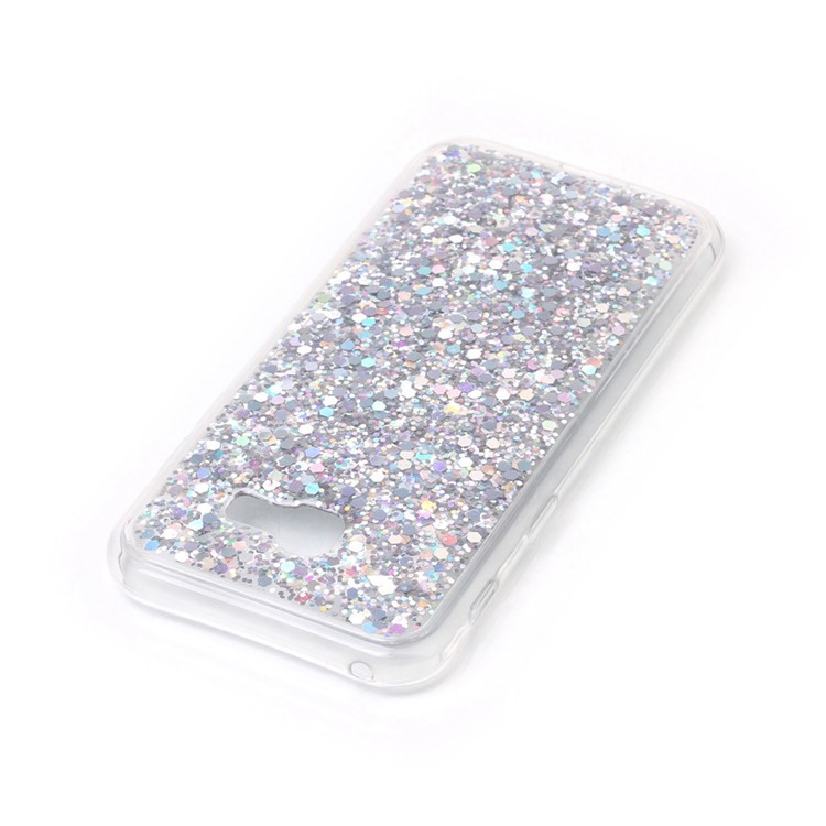 For Samsung Galaxy A5 (2017) Glittering Sequins Color Changing Acrylic TPU Mobile Phone Case - Silver-3
